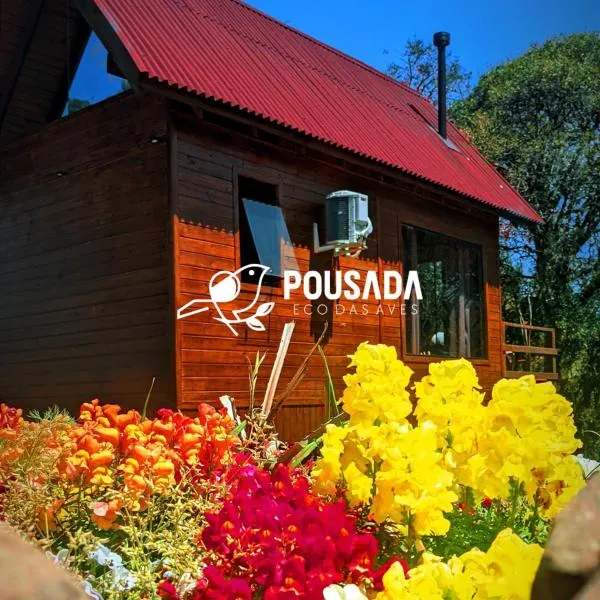 Chalé na Pousada Eco das Aves próximo a vinícola Thera
